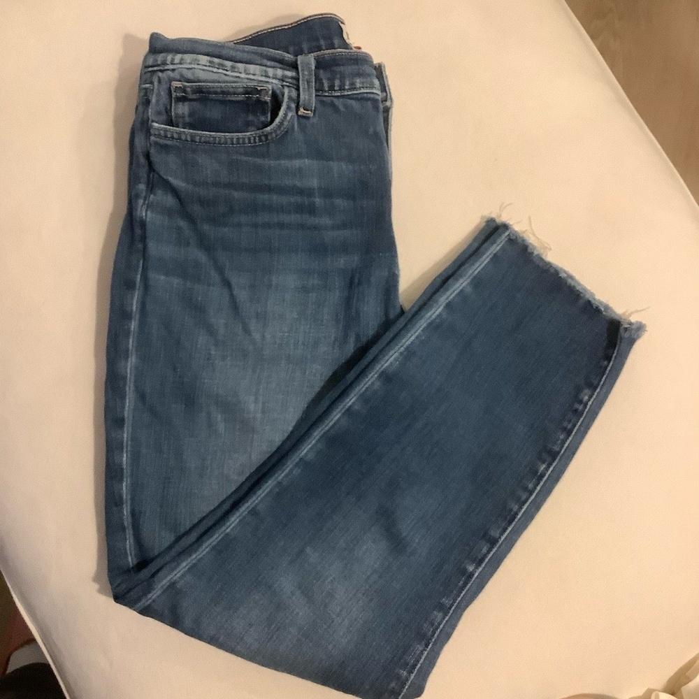 L'AGENCE Jeans Womens Size 29 Blue Denim Five Pocket Fray Hem Modern Chic
